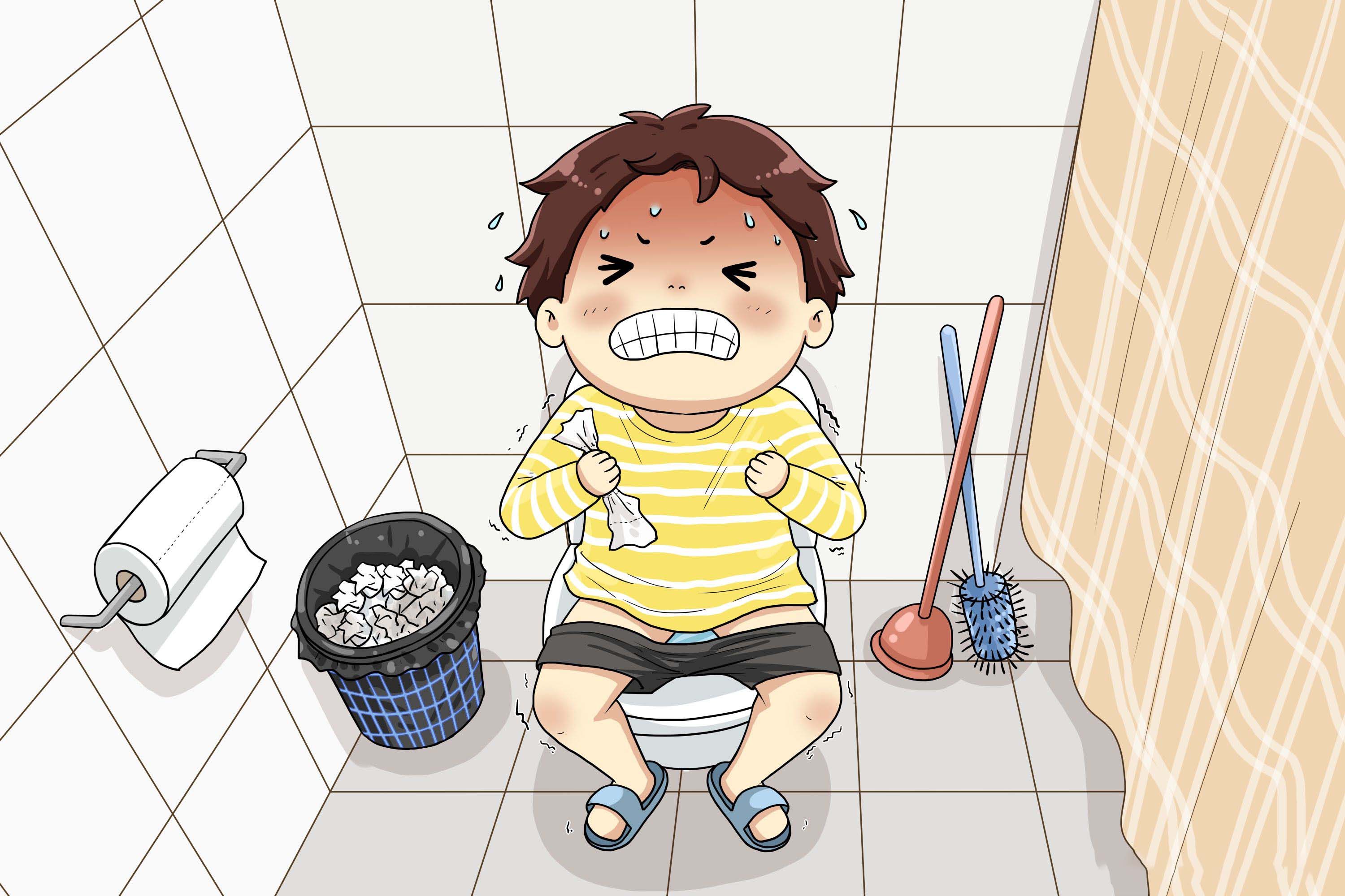 小儿腹泻卡通图图片